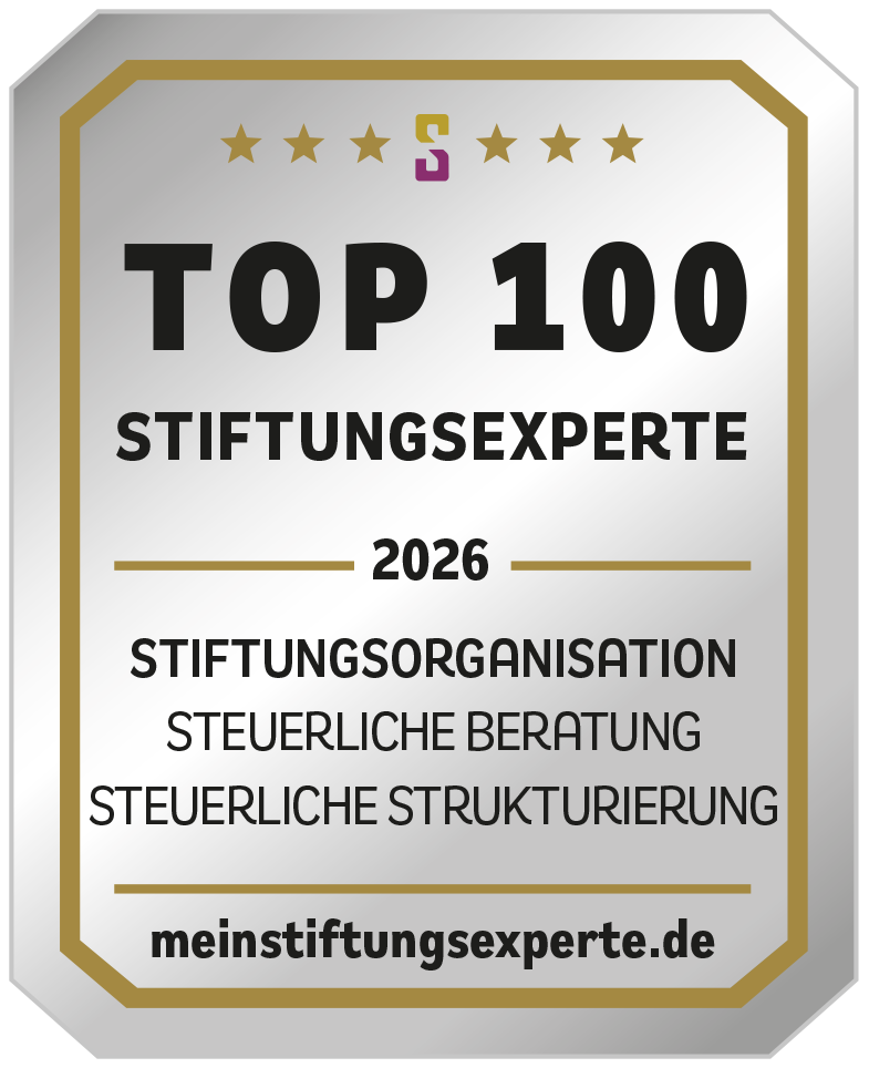 Siegel TOP 100 Stiftungsexperte