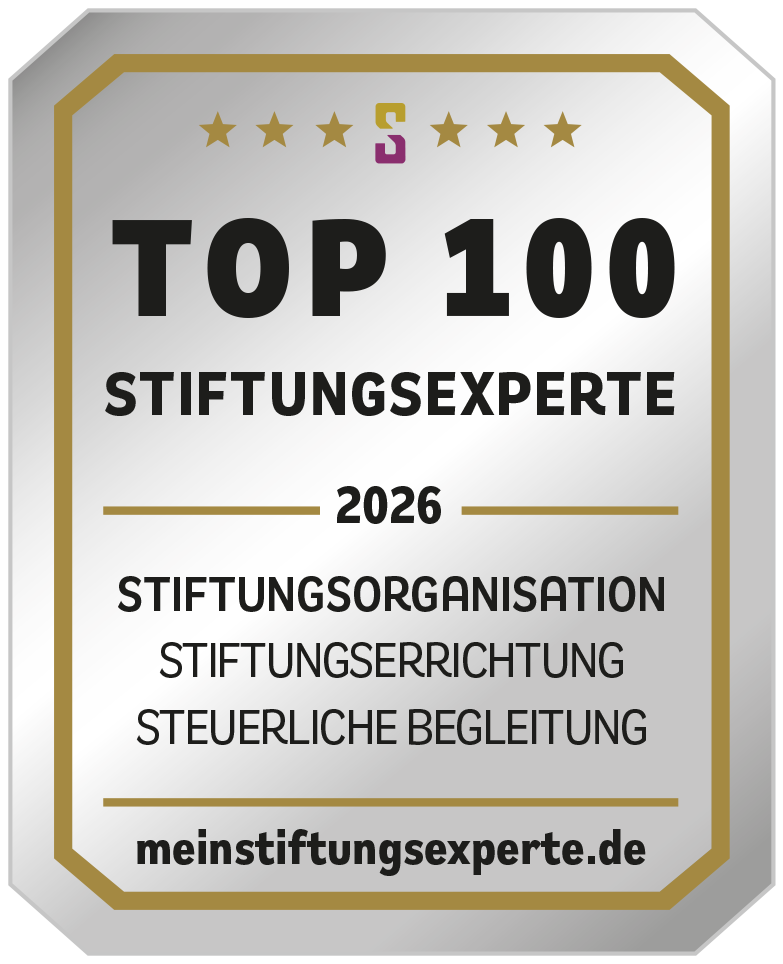 Siegel TOP 100 Stiftungsexperte